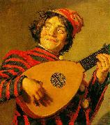 Frans Hals Jester with a Lute oil painting artist